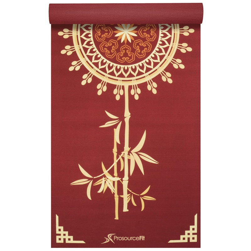 ProsourceFit Yoga Mats 3/16â€ (5mm) Thick for Comfort & Stability with Exclusive Printed Designs - Image 1